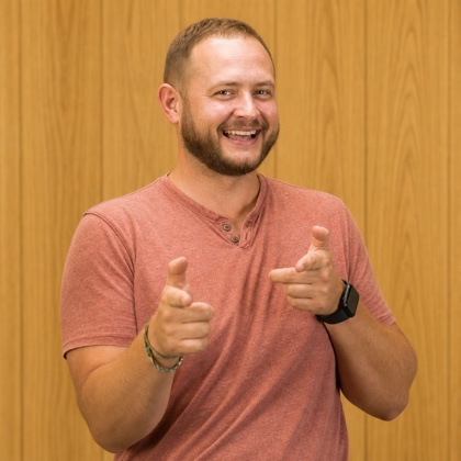 Adam finger guns