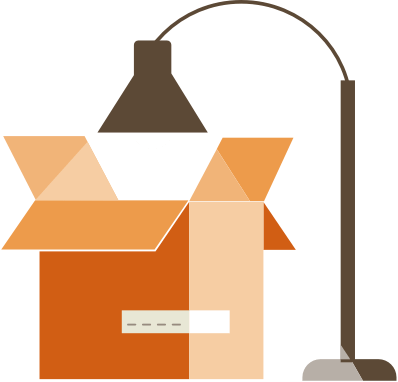 lamp and box drawing