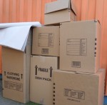 stacked boxes